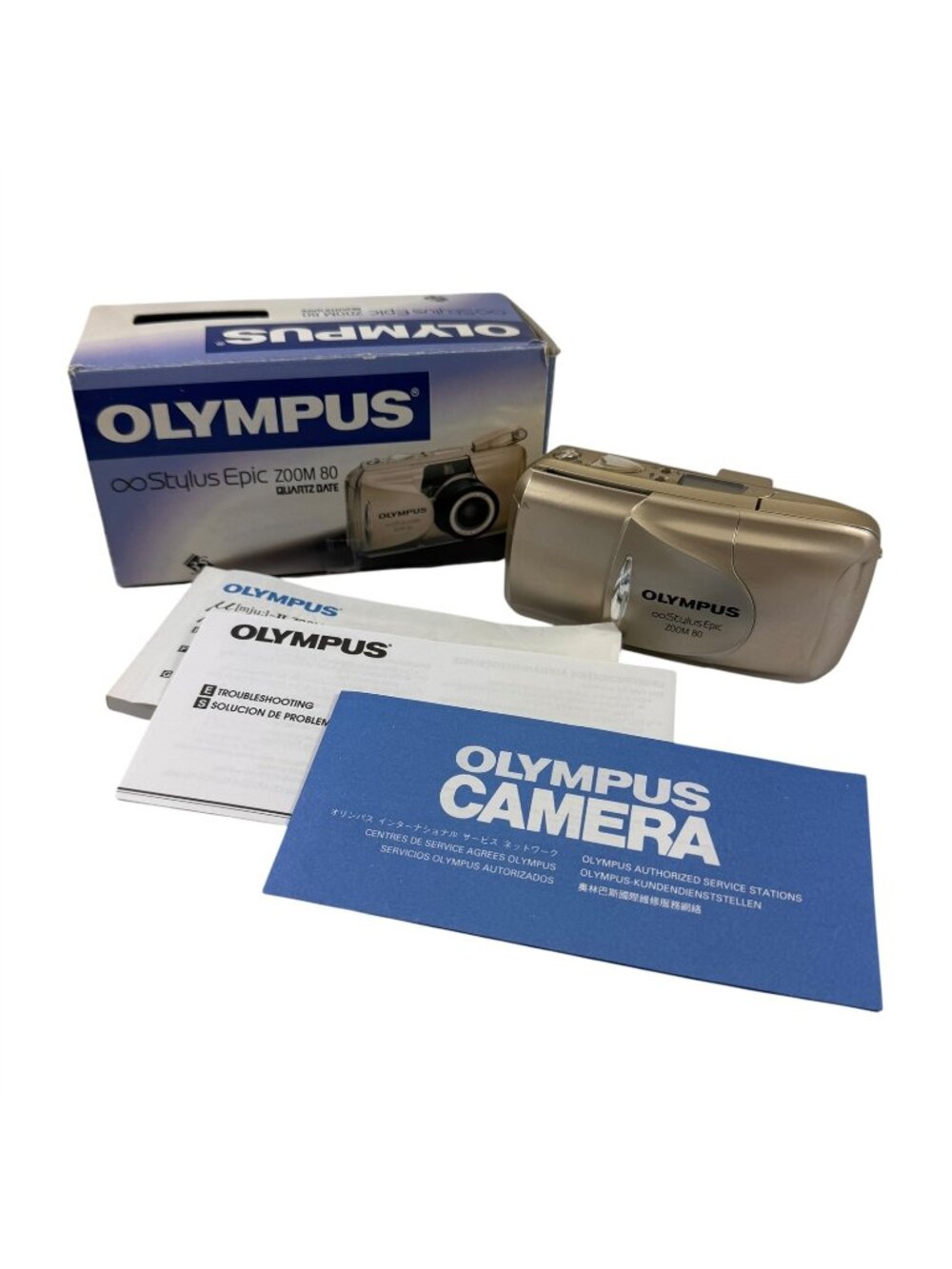 Olympus Stylus Epic Zoom 80 Film Camera Compact Vintage 1999 Made in Japan